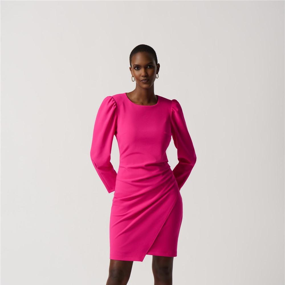 Robe FRENCH CONNECTION Fuschia à Manches Une - Taille 10, Occasion Très Bon état, Prix Conseillé 150€