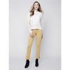 Pantalon avec oeillets au bas