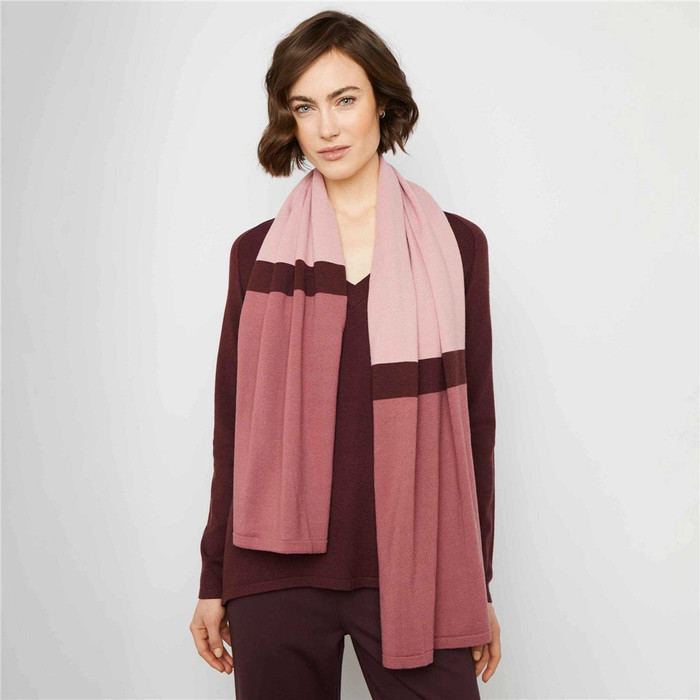 Foulard léger Rayé marine et blanc - Rien ne se perd, tout se crée