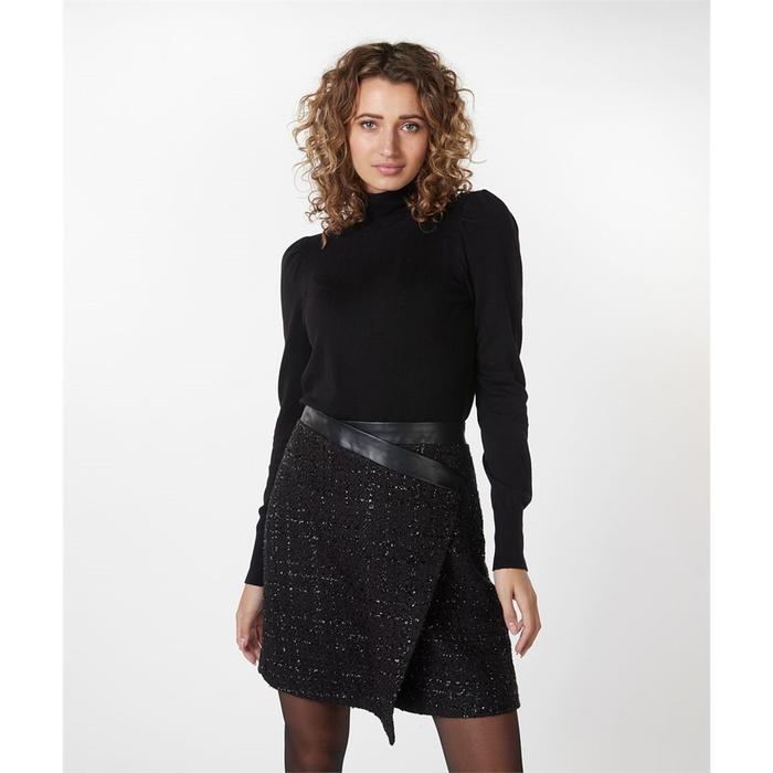 Jupe en tweed noir best sale