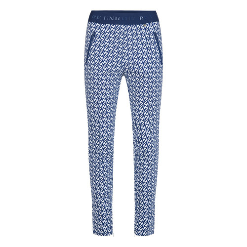 Pantalon jogging molleton bas élastiqué, marine
