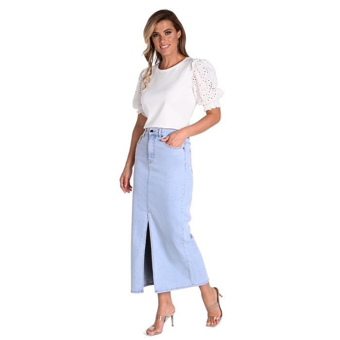 Jupe longue bleue femme : découvrez nos modèles