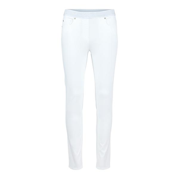 Jean taille élastique argentée
