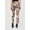 Pantalon ajusté & imprimé abstrait