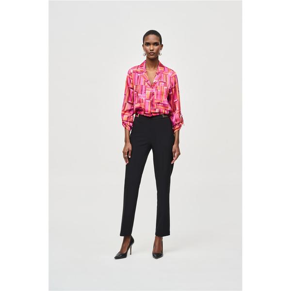 Pantalon taille élastique & ceinture