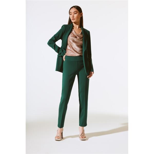 Pantalon coupe droite & taille élastique