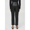Pantalon ajusté en cuir vegan