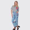 Jean large avec coeurs