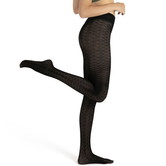 Collant Fantaisie Noir En Voile, Taille 3 Pour Femme - Neuf Sans étiquette