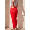 Pantalon 7/8 en jean avec fermoir
