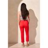 Pantalon 7/8 en jean avec fermoir