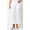 Capri jambes larges avec fente