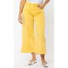 Capri jambes larges avec fente