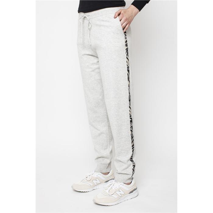 Pantalon gris bande discount blanche