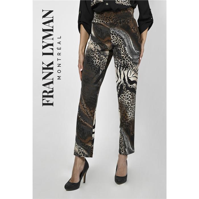 Frank Lyman Pantalon imprim animal Beige Brun 12 FW22