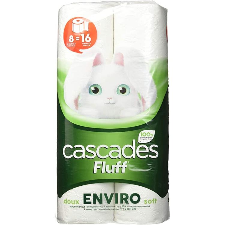 Fluff ENVIRO plus papier hygiénique 8 double rouleaux