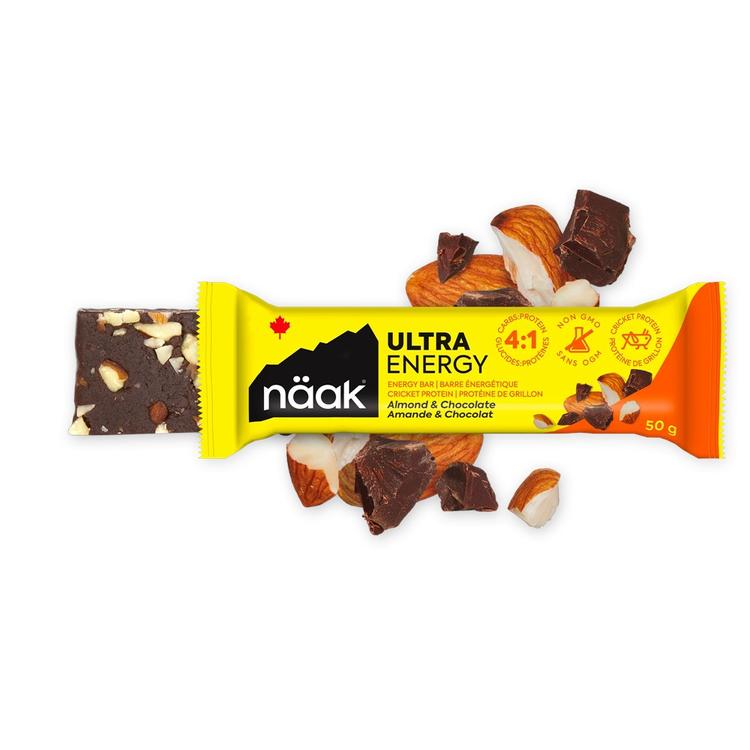 Barres énergitiques amandes et chocolat 50g