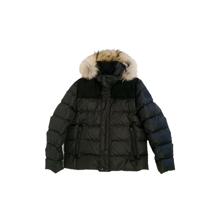 Boys black coat with hotsell fur hood