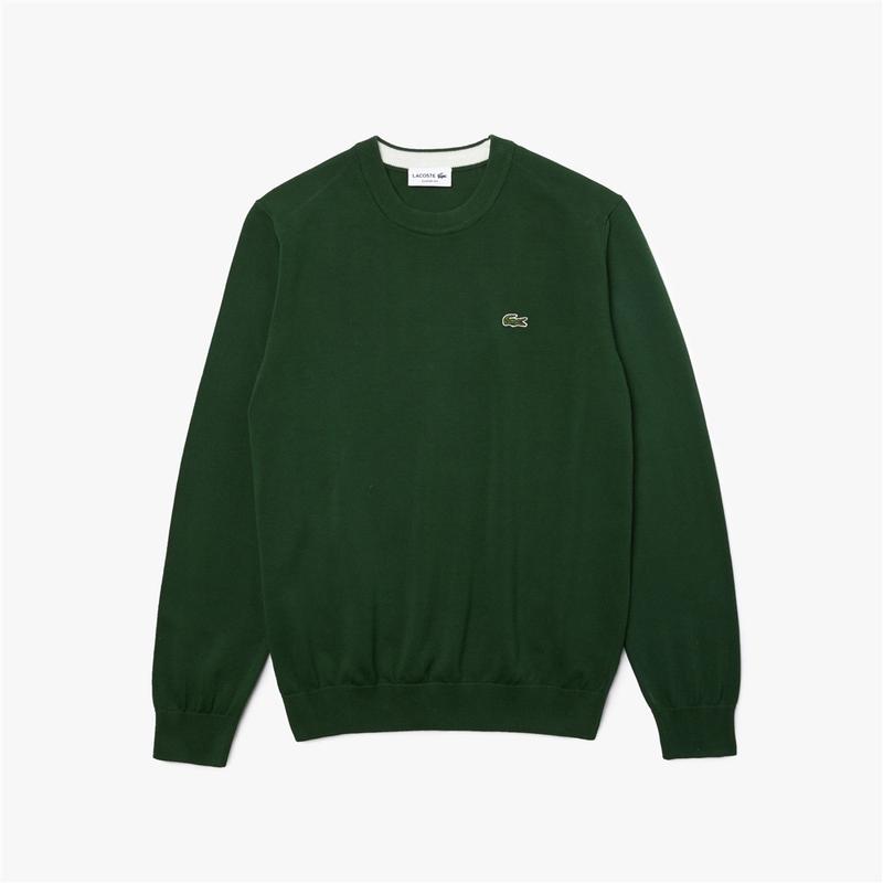 Lacoste crew neck sales sweater