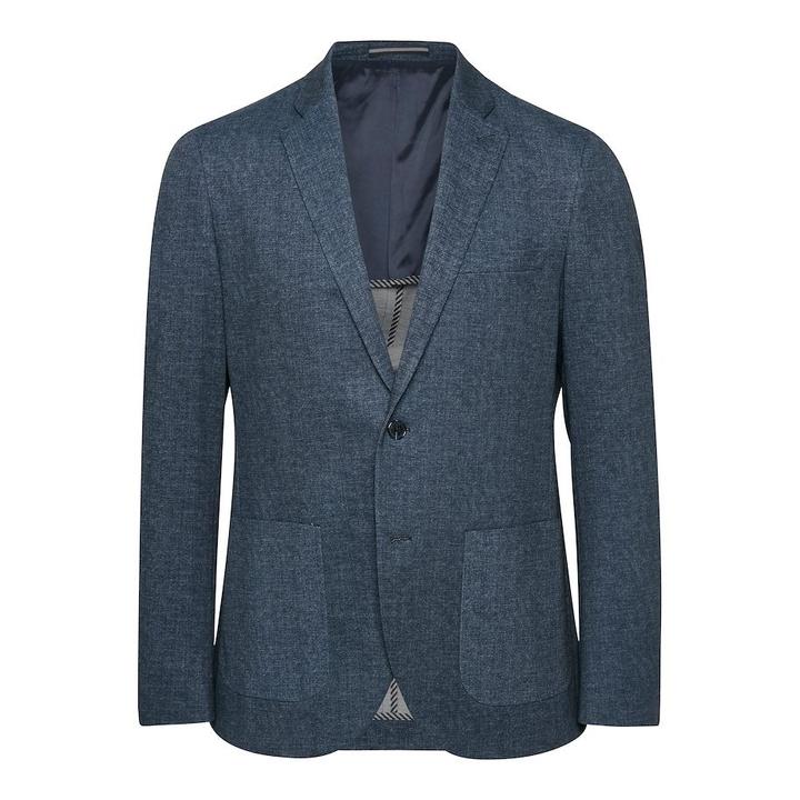 Navy blue clearance jersey blazer