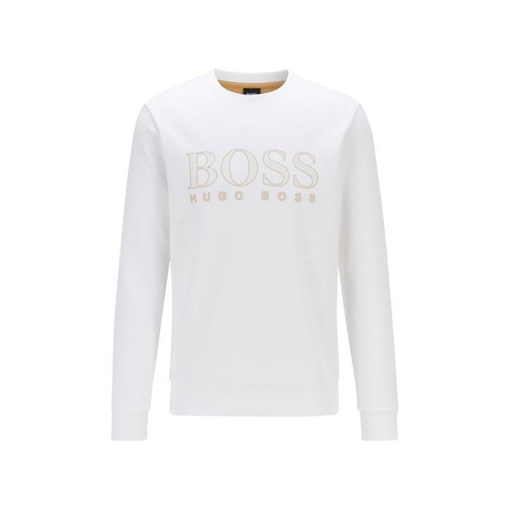 Mens hugo boss clearance white sweatshirt