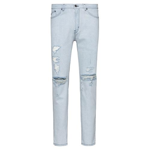 Pantalon Jeans Slim à Rayures Roses Et Bleues - Taille 32 - Neuf Sans étiquettes