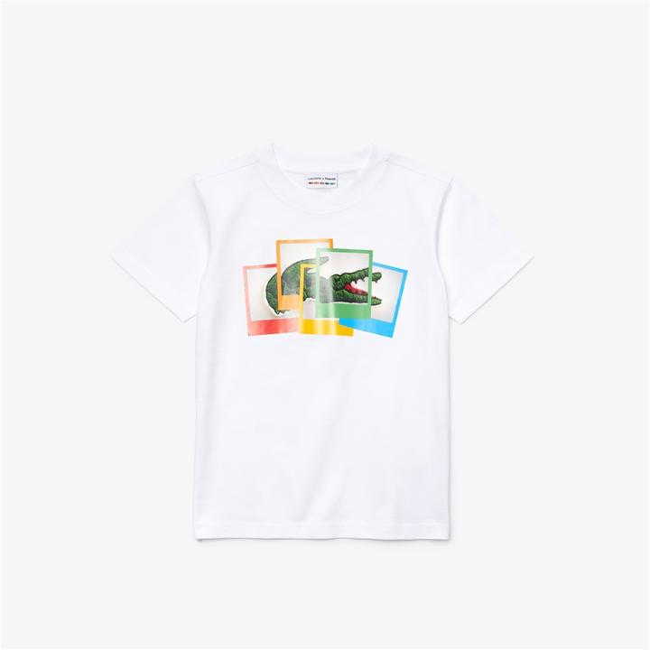 LIVE x Polaroid T shirt 12ANS White M2 Boutiques