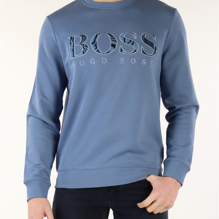 Welogo Sweatshirt XXL Blue Crew Neck M2 Boutiques