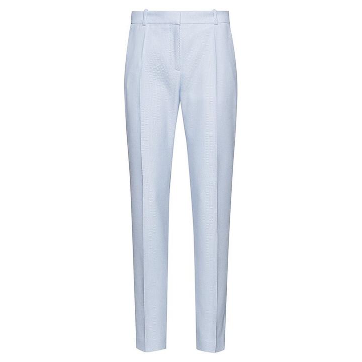 Pantalon Femme 36 Bleu Pale Coupe Fuselee M2 Boutiques