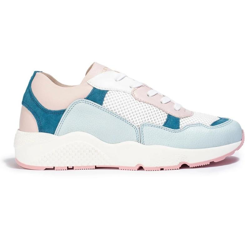 Pink 2025 blue sneakers