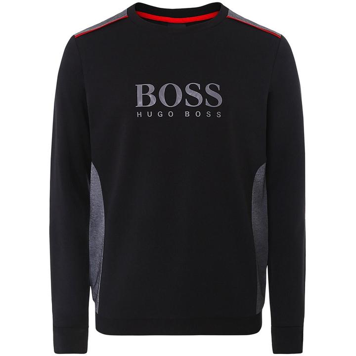 Hugo boss logo crew sweatshirt best sale