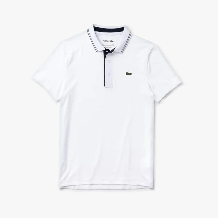 Men's Lacoste SPORT Signature Breathable Golf Polo Shirt L White | M2  Boutiques