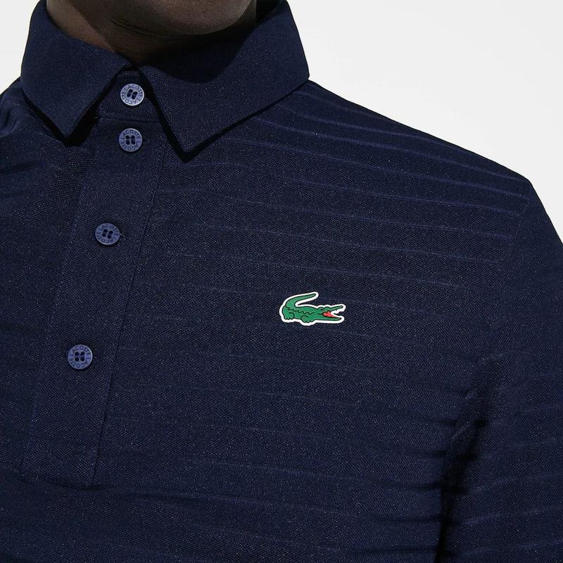 Polos Homme, Polo Golf Lacoste Sport Respirant Texturé Vert • Hee