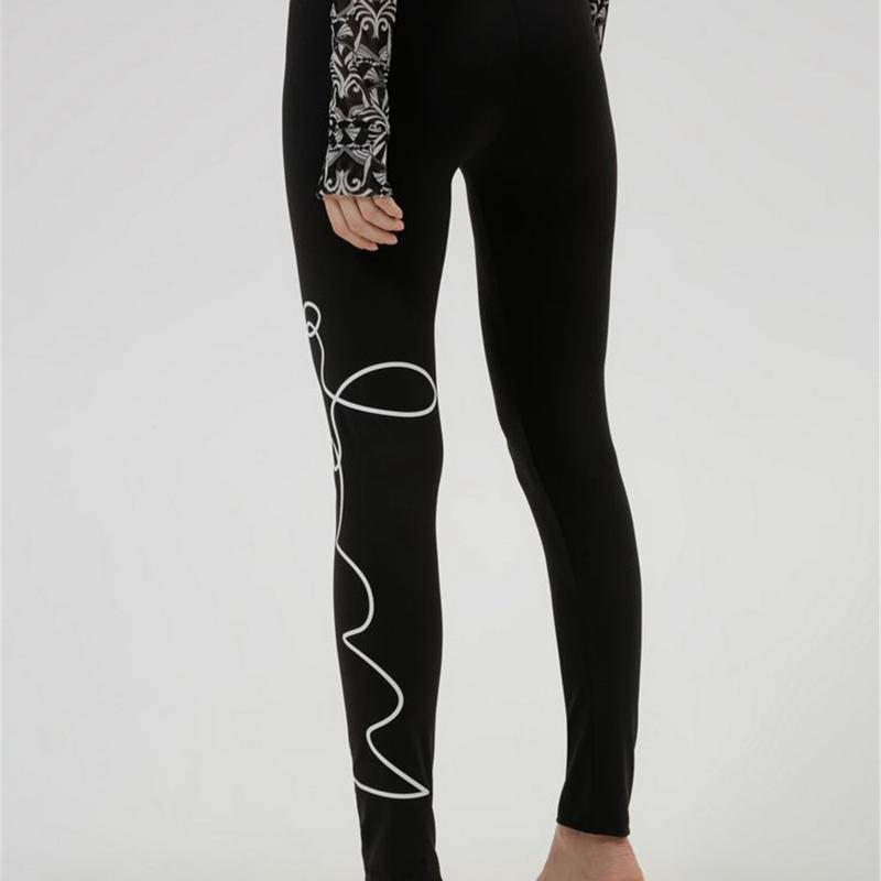 Nicago leggings with hand-written logo print XL Fuchsia Skinny Fit