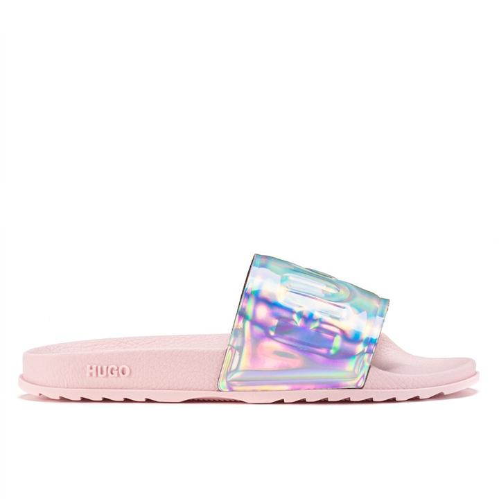 Italian made MATCH SLID IRID logo slides with iridescent strap 7