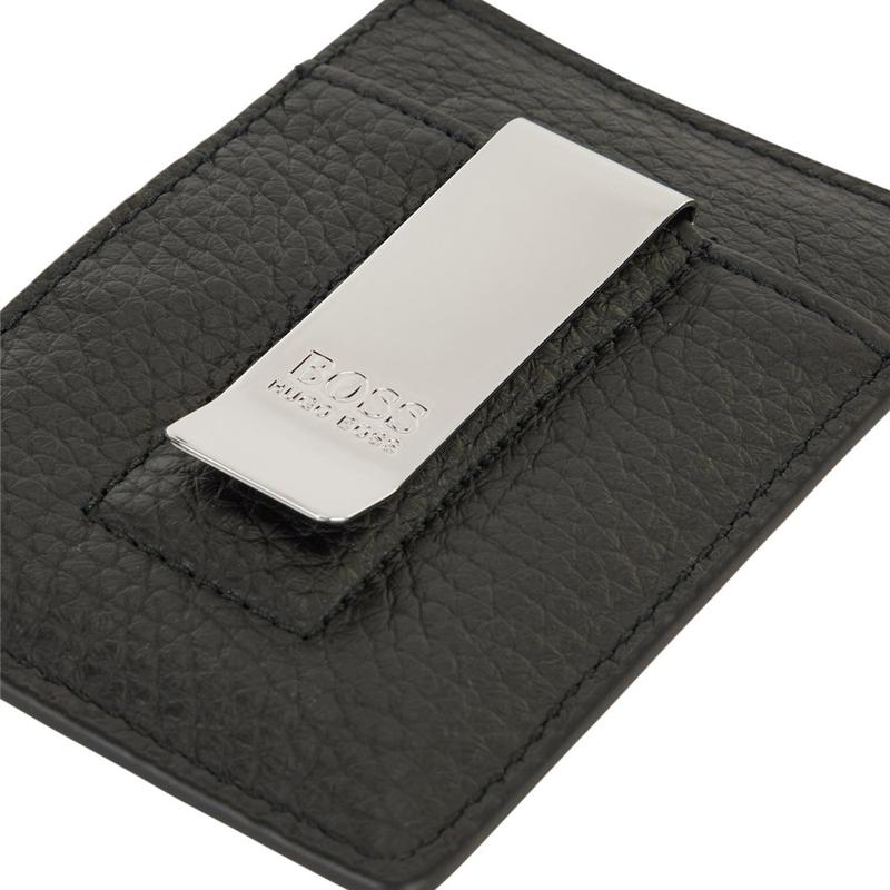 CROSSTOWN Italian-leather card holder with money clip ONE SIZE