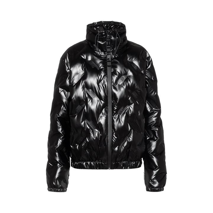 Padded FARIANA-1 jacket with embossed logos S Black Mock Neck | M2