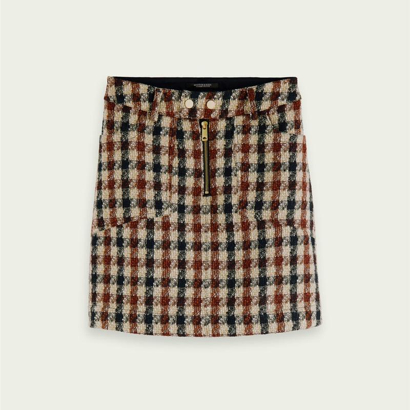 Tweed mini skirt L Beige Mini | M2 Boutiques