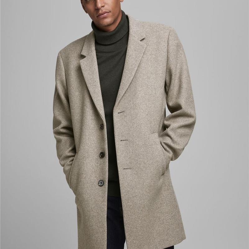 Greige wool deals coat