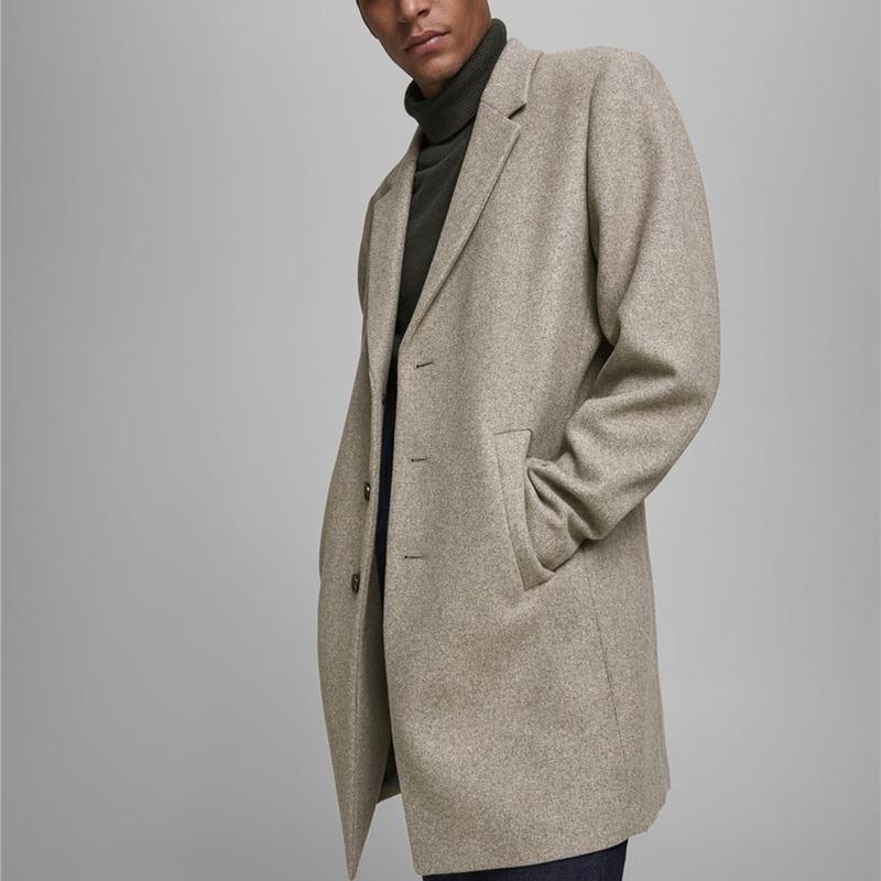 Greige wool deals coat