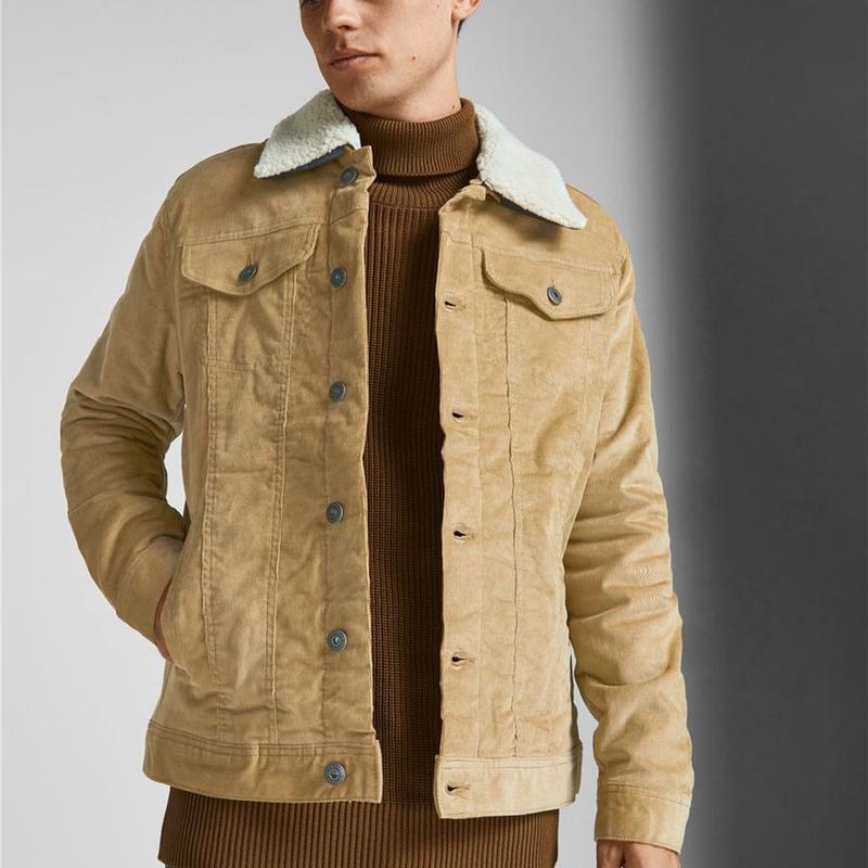 CORDUROY JACKET M Beige | M2 Boutiques