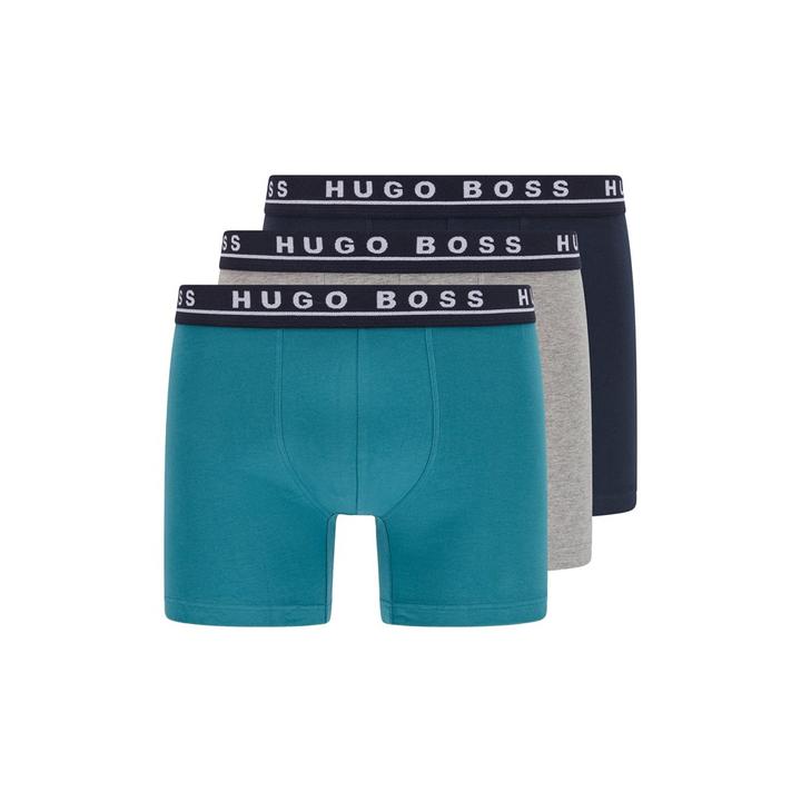 BOSS - Three-pack of stretch-cotton boxer briefs