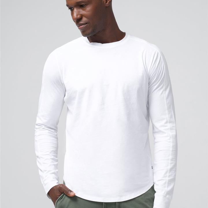 Crew neck clearance long sleeve tee