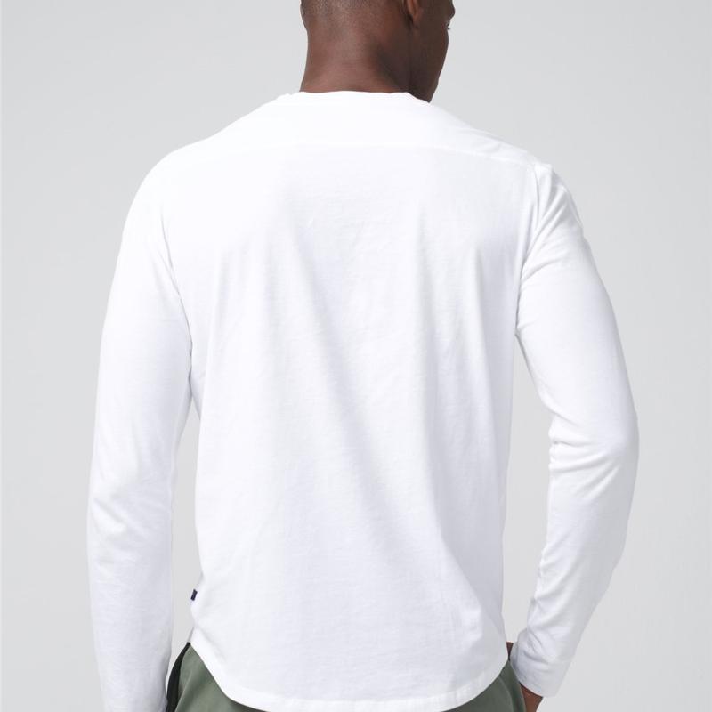 Shop Stella Long Sleeve Crew Neck Tee in White