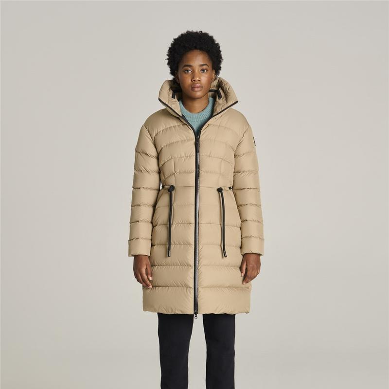 Manteau parka Mayfair MEDIUM Beige Ajustee Col Montant M2 Boutiques