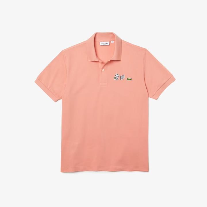 Lacoste pink outlet polo mens