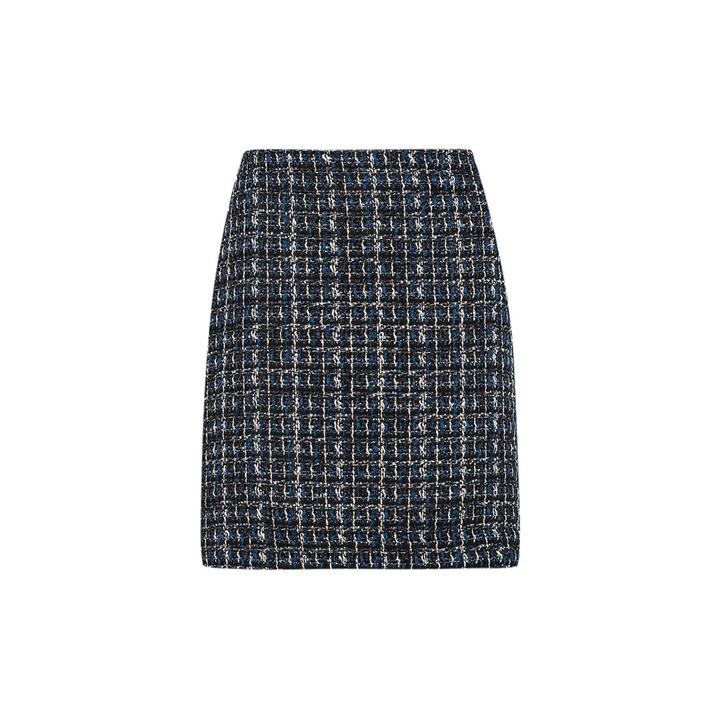 Tweed REMIKI-1 pencil skirt 34 Navy Mini