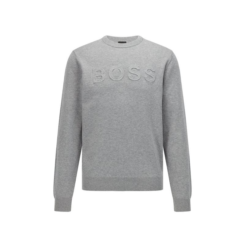 Boss embossed crew sweatshirt sale