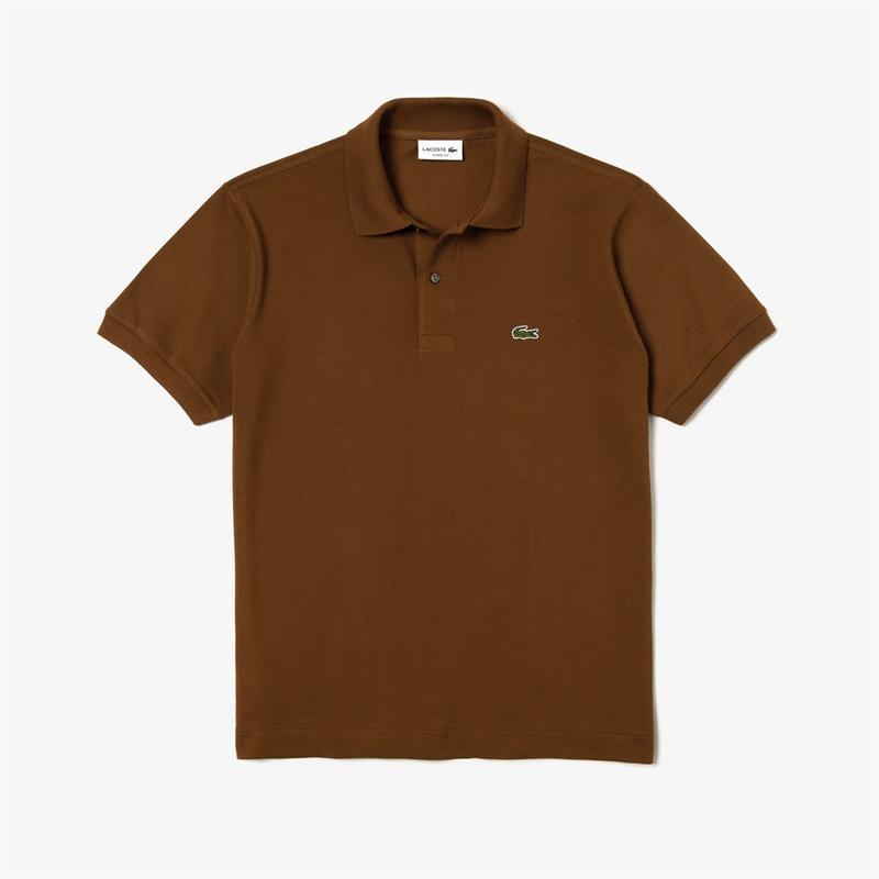 Brown lacoste polo sale