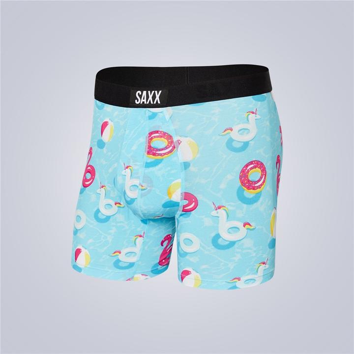 SAXX Slim Fit Beer Olympics Pattern Vibe Boxer Briefs, Underwear